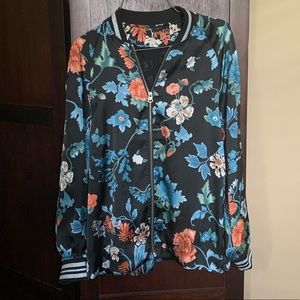 Floral Bomber Jacket